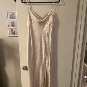 Petal and pup champagne midi dress